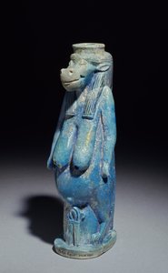 Taueret，河马女神，可能是晚期，公元前664-332（彩陶釉陶器）