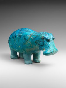 站立的河马，公元前1900年（彩陶）