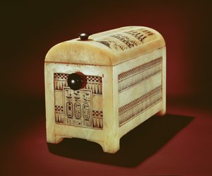棺材，来自新王国图坦卡蒙墓（画雪花石膏） 作者 Egyptian 18th Dynasty