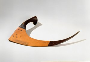 新英国Amun Amunemhat实地工作者的仪式镰刀，公元前1479-1425（木材）