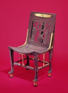 主席，来自图坦卡蒙墓（公元前1373-1352），描绘了数百万年的精神，新王国（雪松）（另见148192）