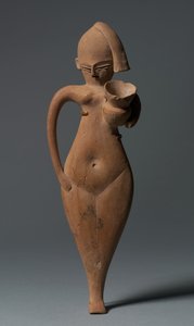 在役女孩的雕像，约公元前1323-1186年 作者 埃及第十八王朝