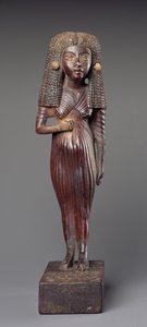 Lady Mi的小雕像，来自Medinet Ghurab，Amarna时期，新王国（木头）