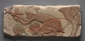 塔拉特锄地人，约公元前 1353-1347 年（彩绘砂岩） 作者 埃及第十八王朝