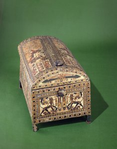 新的王国图坦卡蒙胸部，公元前1340年（漆木）