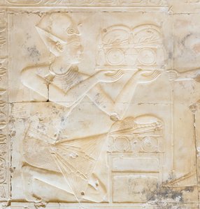 Basrelief，塞提一世神庙，阿比多斯，埃及 作者 埃及第19王朝