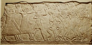 描述葬礼的救济，来自Saqqara（石灰石）