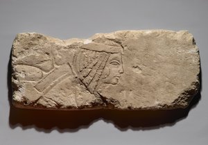 一名妇女的救济，可能来自新王国的Tell el-Amarna，公元前135-3-1336（石灰石） 作者 埃及第19王朝