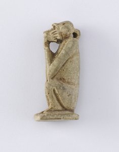 坐着的猴子，新王国，公元前1222-1190（粘土）