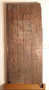 从Khonsuhotep新王国墓，公元前1285年（木头）的木门