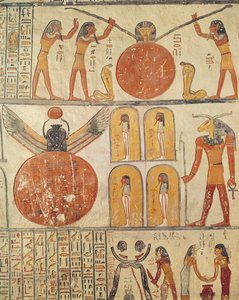 来自地球之书的详细信息，来自拉美西斯六世（公元前1113-1136）新王国（壁画）的墓室