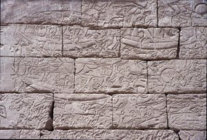 海人，拉美西斯三世海军之战，Medinet Habu，公元前1195  -  64年 作者 埃及第20王朝
