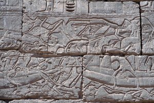 海人，拉美西斯三世海军之战，Medinet Habu，公元前1195  -  64年 作者 埃及第20王朝