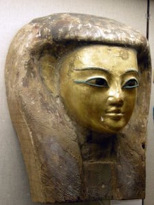 来自石棺，Sait Period（棕榈木与金箔） 作者 埃及第26王朝