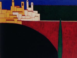 圣吉米尼亚诺，1999年（纸上丙烯酸）