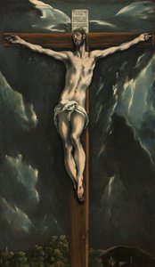 Christ on the Cross, c.1600-10 (oil on canvas) 作者 埃尔·格列柯