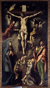Domenikos Theotokopoulos dit El Greco (1541-1614) 17 世纪太阳受难画作。 3,12x1,69 m 马德里，普拉多博物馆 作者 埃尔·格列柯