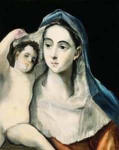 圣母与圣婴 作者 埃尔·格列柯