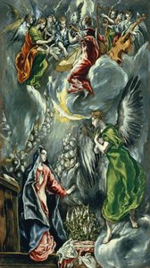 英语: The Annunciation圣母领报 作者 埃尔·格列柯