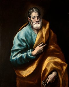 西班牙语：San Pedro Apóstol 使徒圣彼得 作者 埃尔·格列柯