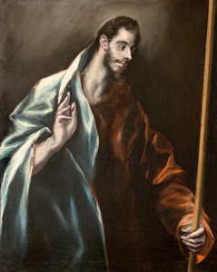 西班牙语：圣托马斯使徒 圣托马斯 作者 埃尔·格列柯