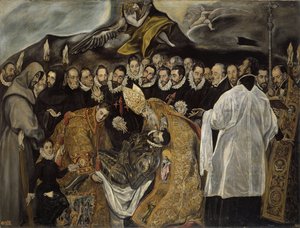 奥尔加兹伯爵的下葬，大约1625年 作者 埃尔·格列柯