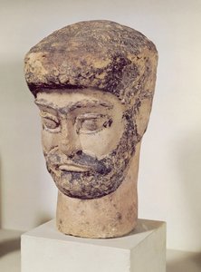 一个串珠的人的头，公元前1800年 作者 lam石