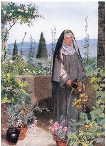 St Clare in the garden of the monastery she founded (litho)   1406691   zh       chinese Successfully Translated  Original: Winning the hearts of his royal audience: Mozarts first appearance in the Austrian Court (colour litho) Translat: Winning the hearts 作者 埃莉诺 Fortescue-Brickdale