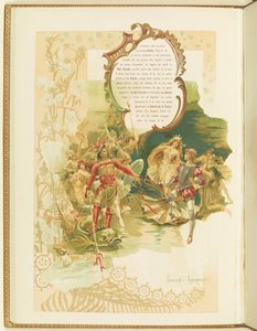 马里乌斯-佩蒂帕和里卡多-德里戈的芭蕾舞剧《La Perle》节目单，1896年。