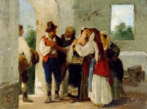 农民离开家到另一个村庄结婚 作者 Eleuterio Pagliano