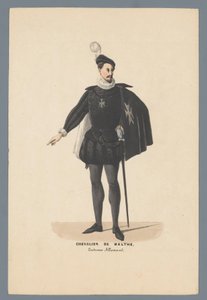 Chevalier De Malthe，Costume Allemand（物品上的标题）