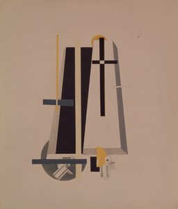棺材制造商。歌剧院的雕像，由A. Kruchenykh摄于1920-1921年 作者 埃利泽马科维奇利西茨基