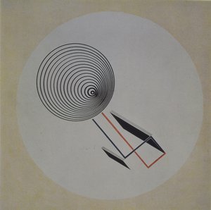 Proun 93.浮动螺旋式，1924年 作者 埃利泽马科维奇利西茨基