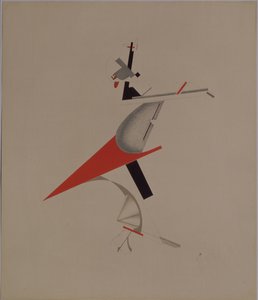 痞子。歌剧院的雕像，由A. Kruchenykh摄于1920-1921年 作者 埃利泽马科维奇利西茨基