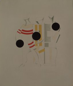 运动员。歌剧院的雕像，由A. Kruchenykh摄于1920-1921年 作者 埃利泽马科维奇利西茨基