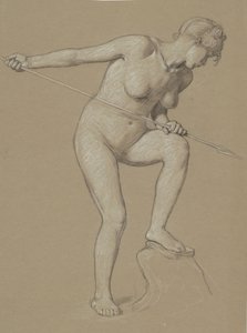 海豚的女孩，约1900年。 作者 伊莱休·维德