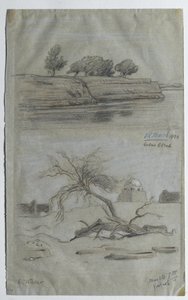 尼罗河，1890年（彩色铅笔在纸上） 作者 伊莱休·维德