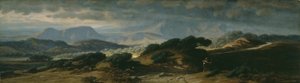 翁布里亚的风暴，1875年。 作者 伊莱休·维德