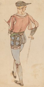 模仿老法师的研究，约1858年。 作者 伊莱休·维德