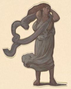 对 "希腊女孩洗澡 "的研究 作者 伊莱休·维德
