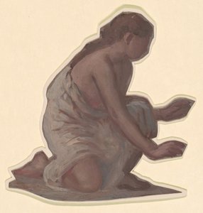 对 "希腊女孩洗澡 "的研究 作者 伊莱休·维德