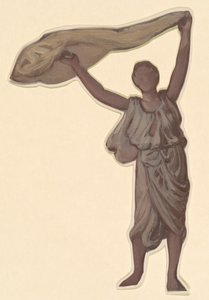 希腊女孩洗澡的研究，约1872年。 作者 伊莱休·维德
