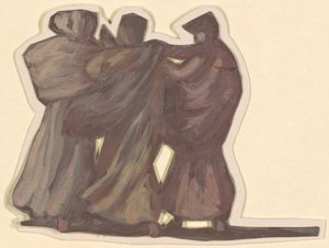 希腊女孩洗澡的研究，约1872年。 作者 伊莱休·维德