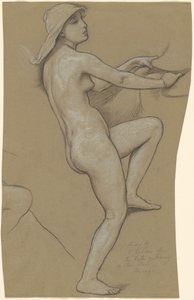 命运聚集在星空》的研究，约1884-1887年。