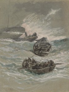 沉船》，约1880年。 作者 伊莱休·维德