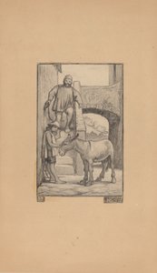 儿子和驴子》，1863年。 作者 伊莱休·维德