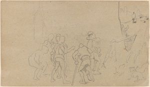 乡村景象，约1859年。 作者 伊莱休·维德