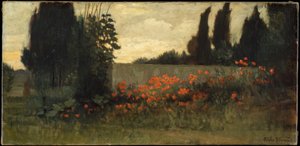 Zypresse und Mohnblumen 作者 伊莱休·维德