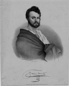 Edwin Forrest（1806-72），演员，Nathaniel Currier石版画，由Brown und Minot，纽约出版