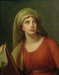 Emma Hart的肖像（c.1765-1815）后来的Lady Hamilton，作为Sibyl，c.1792